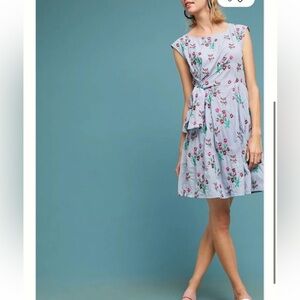 Maeve By Anthropologie Women’s Celestia Embroidered Dress Size 0 Petite